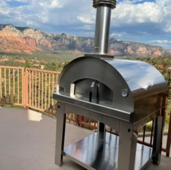 FONTANA - PIEC DO PIZZY OGRODOWY | OPALANY DREWNEM | MANGIAFUOCO | TOP | INOX