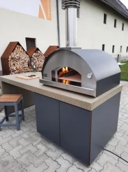 FONTANA - PIEC DO PIZZY OGRODOWY | OPALANY DREWNEM | MARINARA | TOP | GREY