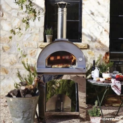 FONTANA - PIEC DO PIZZY OGRODOWY | OPALANY DREWNEM | MARGHERITA | INOX