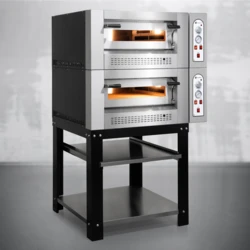 Piec do pizzy gazowy 2-komorowy 8x30cm | 