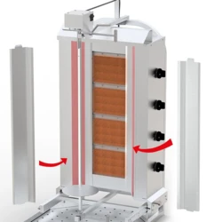 Grill opiekacz do kebaba gazowy KING 3 - PREMIUM