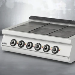 Kuchnia elektryczna gastronomiczna 6-płytowa SOLID | TIGER 900 | PREMIUM