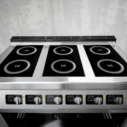 Kuchnia indukcyjna gastronomiczna 6-polowa | TIGER 700 | 18 kW | PREMIUM