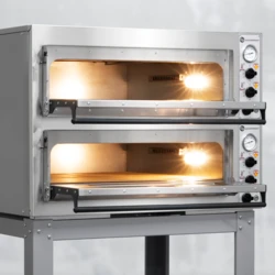 Piec do Pizzy 2- komorowy 6 x 33 cm | Rimini  Pro-66 + Podstawa 10001577