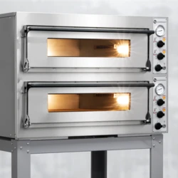 Piec do Pizzy 2- komorowy 6 x 33 cm | Rimini  Pro-66 + Podstawa 10001577