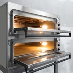 Piec do Pizzy 2- komorowy 6 x 33 cm | Rimini  Pro-66 + Podstawa 10001577
