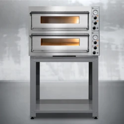 Piec do Pizzy 2- komorowy 6 x 33 cm | Rimini  Pro-66 + Podstawa 10001577