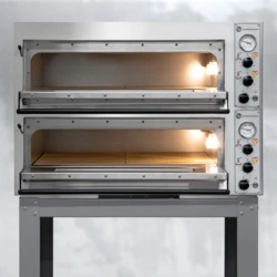 Piec do Pizzy 2- komorowy 6 x 33 cm | Rimini  Pro-66 + Podstawa 10001577