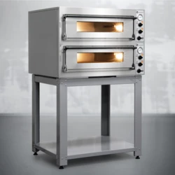 Piec do Pizzy 2- komorowy 4 x 33 cm | Rimini  Pro-44L + Podstawa 10001576
