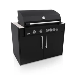 FONTANA | Kuchnia ogrodowa | BBQ Lumen 6 | Neolit Pietra di Luna | Inox | ELYSIA