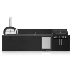 ZESTAW FONTANA | Kuchnia ogrodowa | Optima | Neolit Pietra di Luna | Inox | ELYSIA
