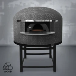 Piec do pizzy opalany drewnem | NAPOLI M90 – 3 szt. Ø 33 cm | ALFA FORNI – STANDARD | GREY