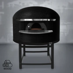 Piec do pizzy opalany drewnem | NAPOLI M150 – 8 szt. Ø 33 cm | ALFA FORNI – PREMIUM | BLACK