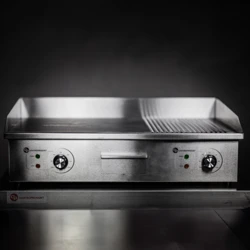 Płyta grillowa elektryczna | BBQ BIG | Ryflowana-Gładka  - PREMIUM