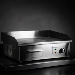 Płyta grillowa elektryczna | BBQ MINI | Ryflowana-Gładka  - PREMIUM