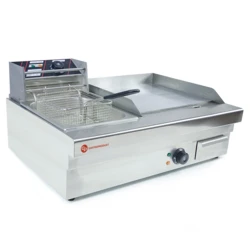 Frytownica elektryczna 5,5 l + Płyta grillowa gładka | Duo EFG830