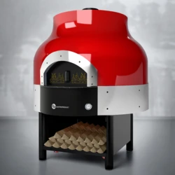 Piec do pizzy opalany drewnem | GIORNO RED – 1500 x 1500 mm