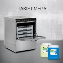 Zmywarko Wyparzarka | Gastronomiczna do Naczyń | STRONG 500 Manual + Pakiet MEGA | 400V