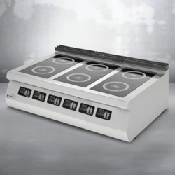 Kuchnia indukcyjna gastronomiczna 6-polowa 18kW z piekarnikiem 9kW | TIGER 700 | PREMIUM