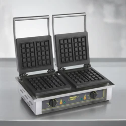 Gofrownica podwójna - żeliwne płyty Brussels 3×5, 2x1,6 kW | 400V