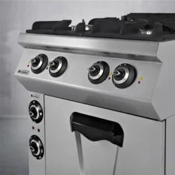 Kuchnia gazowa 4-palnikowa z piekarnikiem — 28,66+9 kW | TIGER 700 | PREMIUM