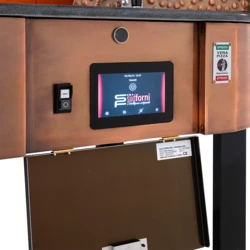 Piec do pizzy elektryczny z podstawą SUD FORNI | OPALE SMART | NATURAL – 4 pizze x Ø 330 mm