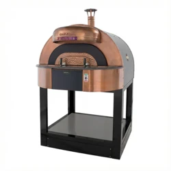 Piec do pizzy elektryczny z podstawą SUD FORNI | OPALE SMART | NATURAL – 4 pizze x Ø 330 mm