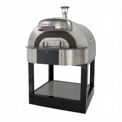 Piec do pizzy elektryczny z podstawą SUD FORNI | OPALE SMART | BLACK OPAL – 4 pizze x Ø 330 mm