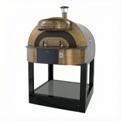 Piec do pizzy elektryczny z podstawą SUD FORNI | OPALE SMART | BOULDER – 4 pizze x Ø 330 mm