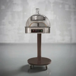 Piec do pizzy elektryczny na stelażu jezdnym SUD FORNI | OPALINO | BLACK OPAL – 1 pizza x Ø 330 mm