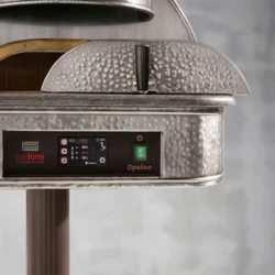 Piec do pizzy elektryczny na stelażu jezdnym SUD FORNI | OPALINO | BLACK OPAL – 1 pizza x Ø 330 mm