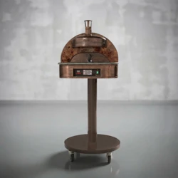 Piec do pizzy elektryczny na stelażu jezdnym SUD FORNI | OPALINO | BRUNITO – 1 pizza x Ø 330 mm