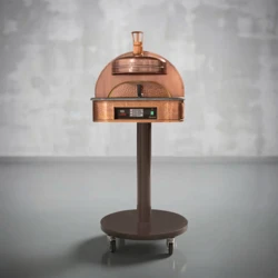 Piec do pizzy elektryczny na stelażu jezdnym SUD FORNI | OPALINO | NATURAL – 1 pizza x Ø 330 mm