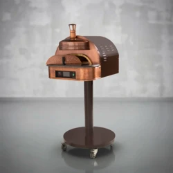Piec do pizzy elektryczny na stelażu jezdnym SUD FORNI | OPALINO | NATURAL – 1 pizza x Ø 330 mm