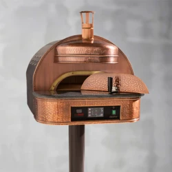 Piec do pizzy elektryczny na stelażu jezdnym SUD FORNI | OPALINO | NATURAL – 1 pizza x Ø 330 mm