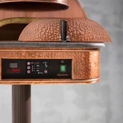 Piec do pizzy elektryczny na stelażu jezdnym SUD FORNI | OPALINO | NATURAL – 1 pizza x Ø 330 mm