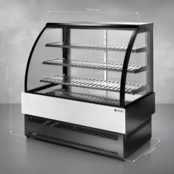 Witryna Ekspozycyjna Grzewcza (+65°C) | EVO LUX HOT 0.9 | PREMIUM