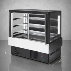 Witryna Chłodnicza Cukiernicza Dwudrzwiowa (+2°C/+8°C) | EVOKL 2 PORTE 1.8 | PREMIUM
