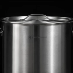 Garnek gastronomiczny wysoki ze stali nierdzewnej z pokrywką | 25 l o średnicy 320 mm | ILKUS Line